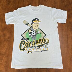 Salem Sportswear Vintage 1988 Jose Canseco Oakland A's 40/40 Celebration Tee S